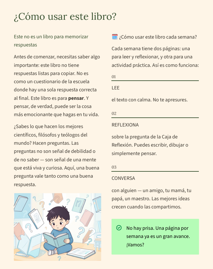 ¿Cómo usar este libro? — página de introdução